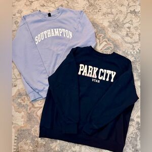 Beachy + Old Navy Crew Neck - Light Blue and Navy